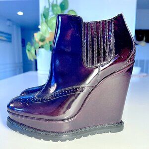 Michael Kors Wingtip Platform Booties